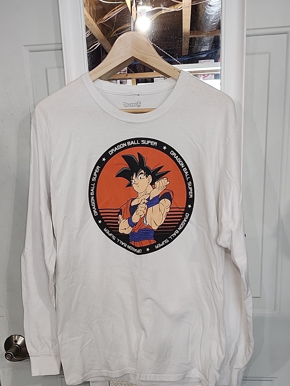 Dragon Ball Super Goku Graphic Long-Sleeve Shirt - White
